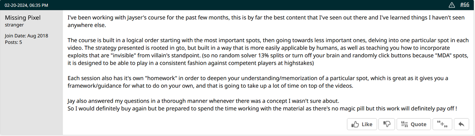 2+2 forum review from Missing Pixel on the structured curriculum