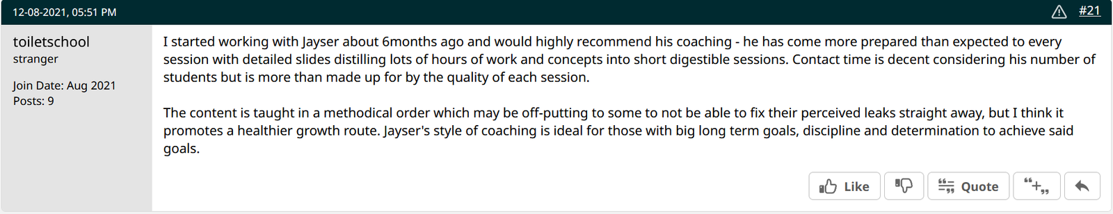 2+2 forum review from toiletschool on the methodical course structure
